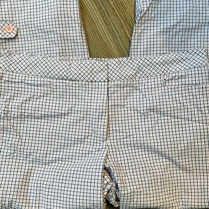 Talbots signature plaid cropped pant